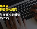 虚拟图集项目：矩阵站群自动化成交，3-5个月实现快速赚钱月入1W+左右