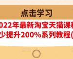 樊剑2022年最新淘宝天猫课程-转化率至少提升200%系列教程(高级)