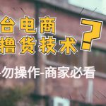 外面收费2980的全平台电商白嫖撸货技术（仅揭秘勿操作-商家防范必看）