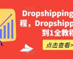 Dropshipping基础课程，Dropshipping从0到1全教程