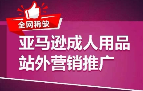 全网稀缺！亚马逊成人用品站外营销推广，​教你引爆站外流量，开启爆单模式