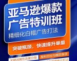 亚马逊爆款广告特训班，快速掌握亚马逊关键词库搭建方法，有效优化广告数据并提升旺季销量