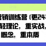 老A营销训练营(更24年7月)，轻理论，重实战，轻概念，重本质