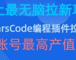 豆包MarsCode编程插件拉新玩法，史上最无脑的拉新项目，单账号最高产值1w