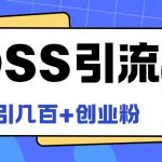 Boss直聘引流创业粉最新玩法日引100+创业粉【揭秘】