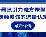 地表最强引力魔方课程，一定颠覆你的流量认知