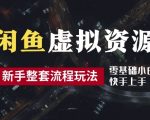 2024最新闲鱼虚拟资源玩法，养号到出单整套流程，多管道收益，每天2小时月收入过万【揭秘】