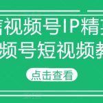 微信视频号IP精英班-视频号短视频教程