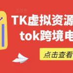 TK虚拟资源变现-tiktok跨境电商教程