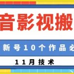 抖音影视搬运，1:1搬运，新号10个作品必爆