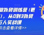 AI闪电做外贸训练营(更新11月)，从0到3外贸万人实战课